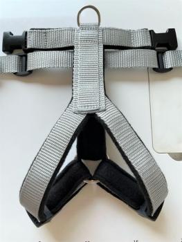 Preview: Welpengeschirr - silber/schwarz